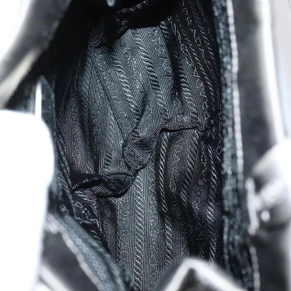 PRADA Hand Bag Nylon 2 Set Gray Brown Auth - Picture 15 of 16